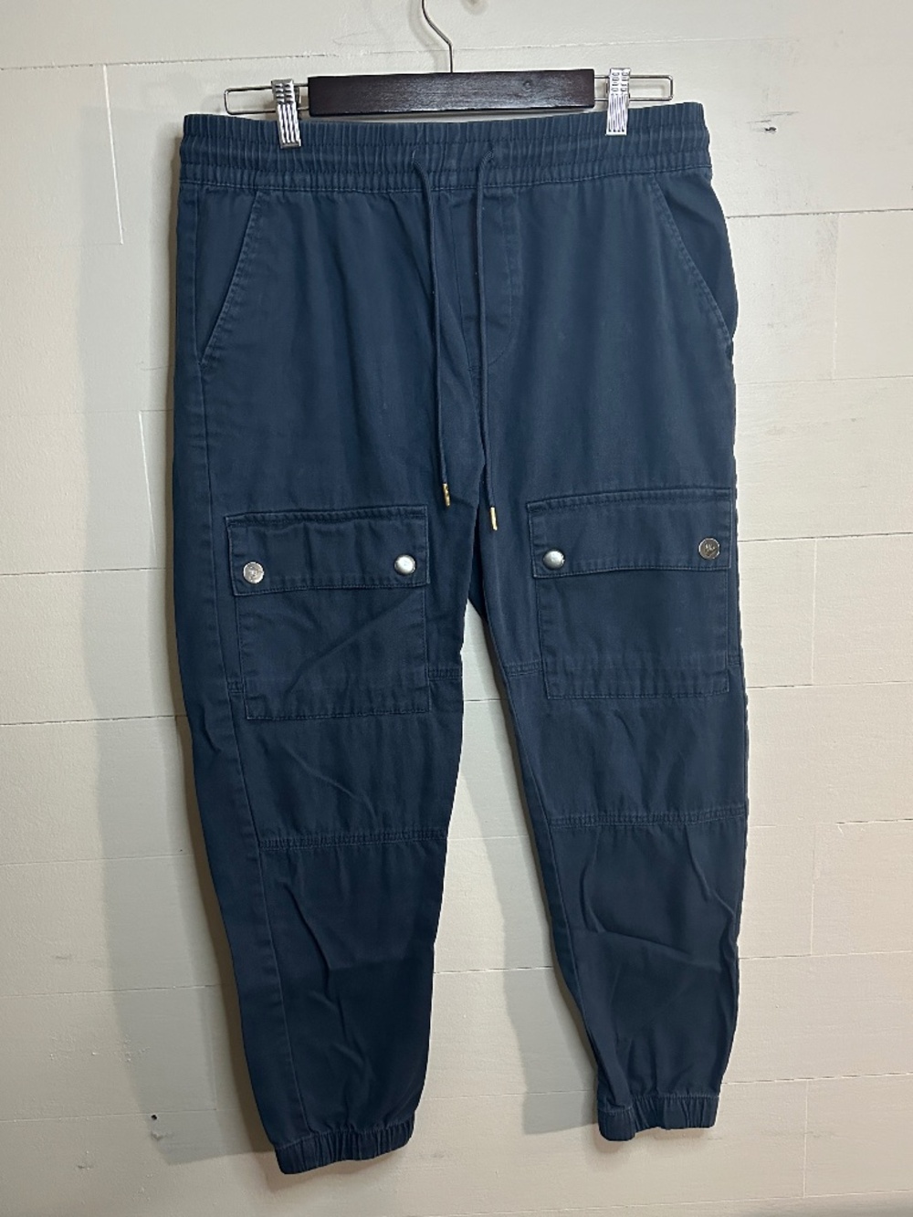 Beach Bros Surf Shop Navy Blue Cargo Jogger Pants Size Large